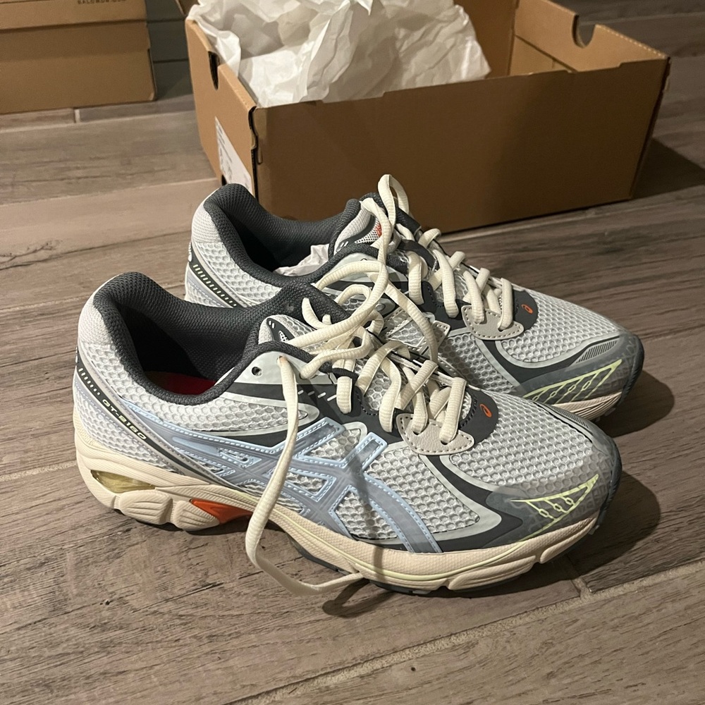 ASICS ice blue sneakers!